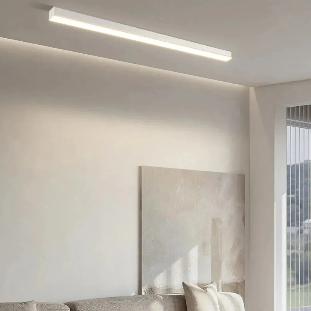 Vireza - Lámpara de Techo Minimalista de Tira Larga - Eficiente Energéticamente para Salas y Cocinas