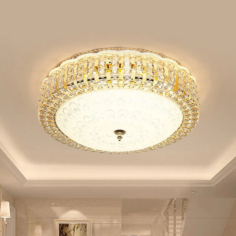 Arlune - Lámpara de Techo Moderna de Cristal LED - Diseño Geométrico para Comedor y Sala de Estar - Eficiencia Energética y Fácil Instalación