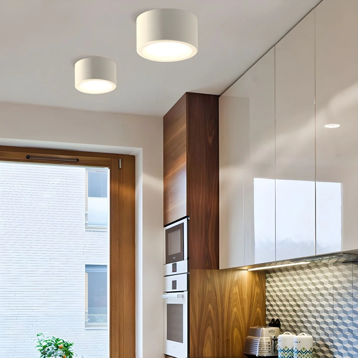 Ovinel - Lámpara de Techo Moderna de Hierro con Luz LED Integrada - Diseño Minimalista para Interiores