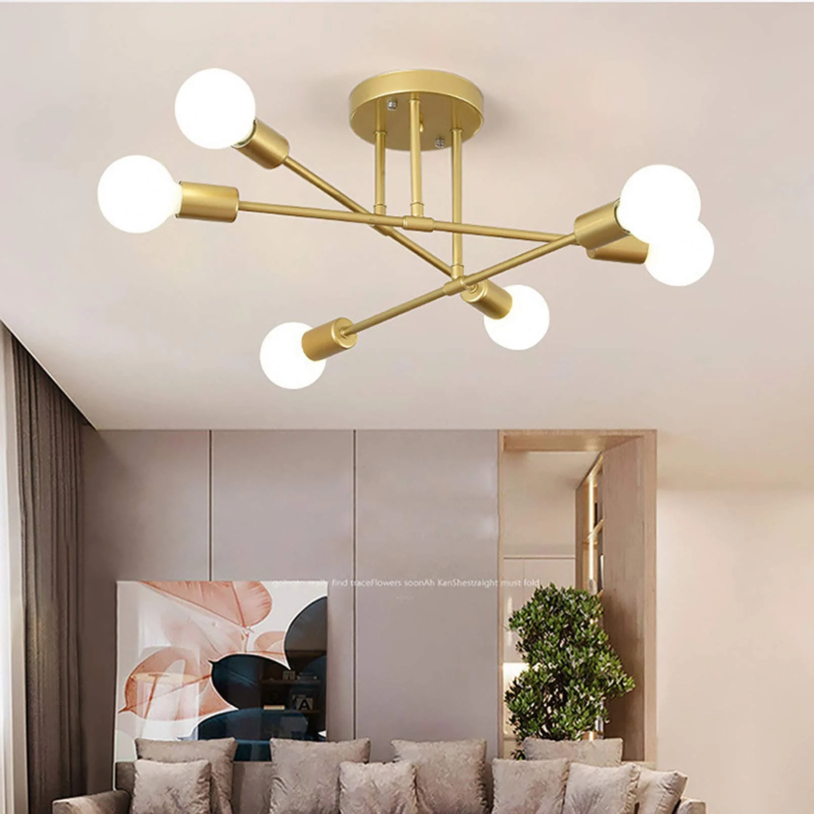 Brunea - Lámpara de Techo Moderna y Sencilla para Sala de Estar - Iluminación Minimalista