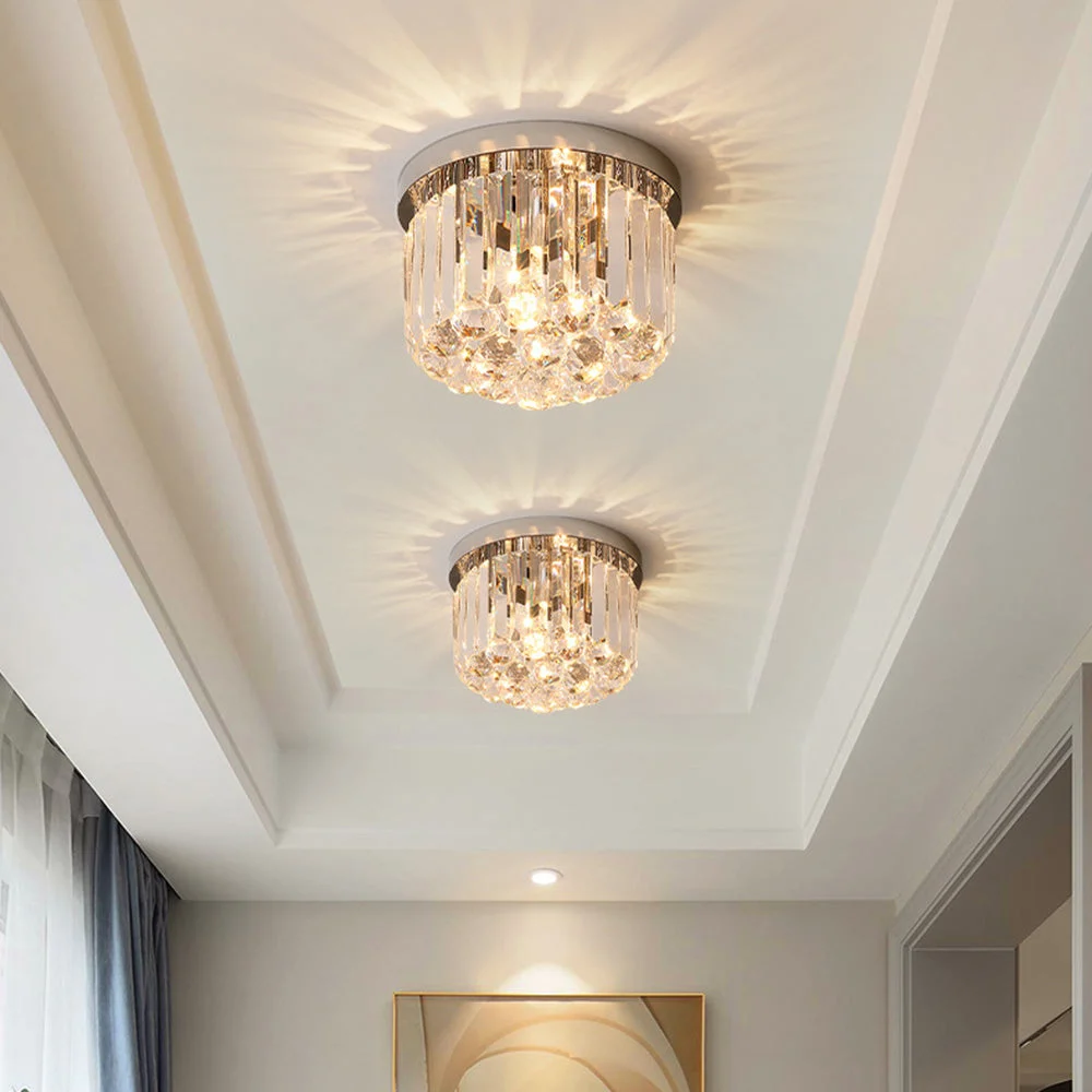 Kalei - Lámpara de Techo de Cristal Moderna para Sala de Estar - Diseño Contemporáneo con Acabados de Lujo