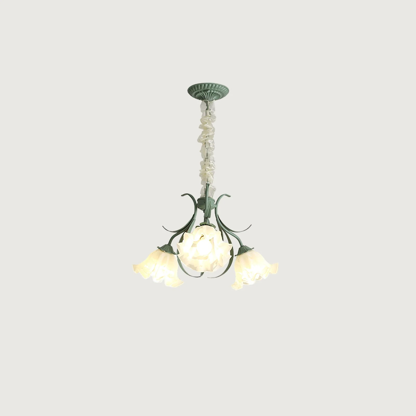 Xeyna - Lámpara de Araña Techo - Diseño Floral Romántico con Cabezas Ajustables - Iluminación LED para Interior