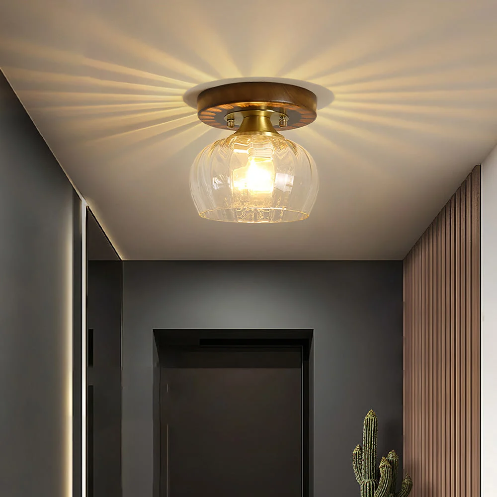 Lioro - Lámpara de Techo de Vidrio Contemporánea para Sala de Estar - Diseño Elegante y Funcional