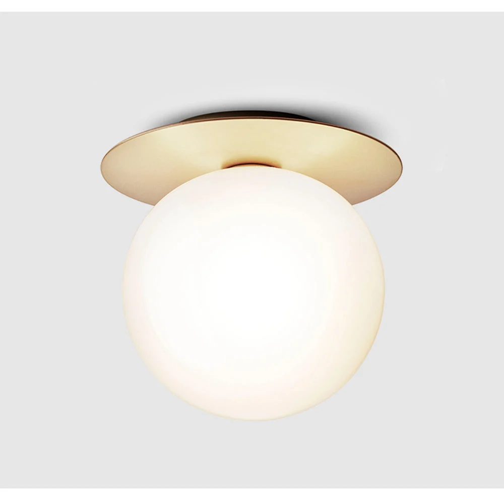 Orliva - Lámpara de Techo de Vidrio Moderna para Pasillo - Iluminación Elegante y Estilizada