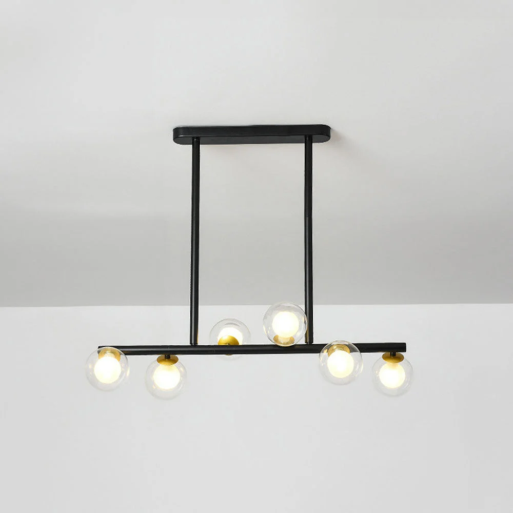 Nira - Lámpara de Techo de Vidrio Nórdica para Cocina - Diseño Minimalista con 6/8/10 Luces