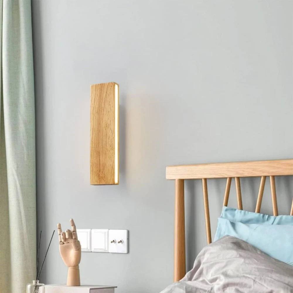 Inalux - Lámparas de Pared LED de Madera con Cabeza Rotativa para Iluminación Moderna y Eficiente en Pasillos