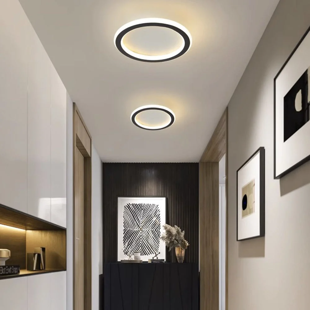 Yadel - Lámparas de Techo LED Modernas de Hierro para Dormitorio - Iluminación Eficiente y Estilo Contemporáneo