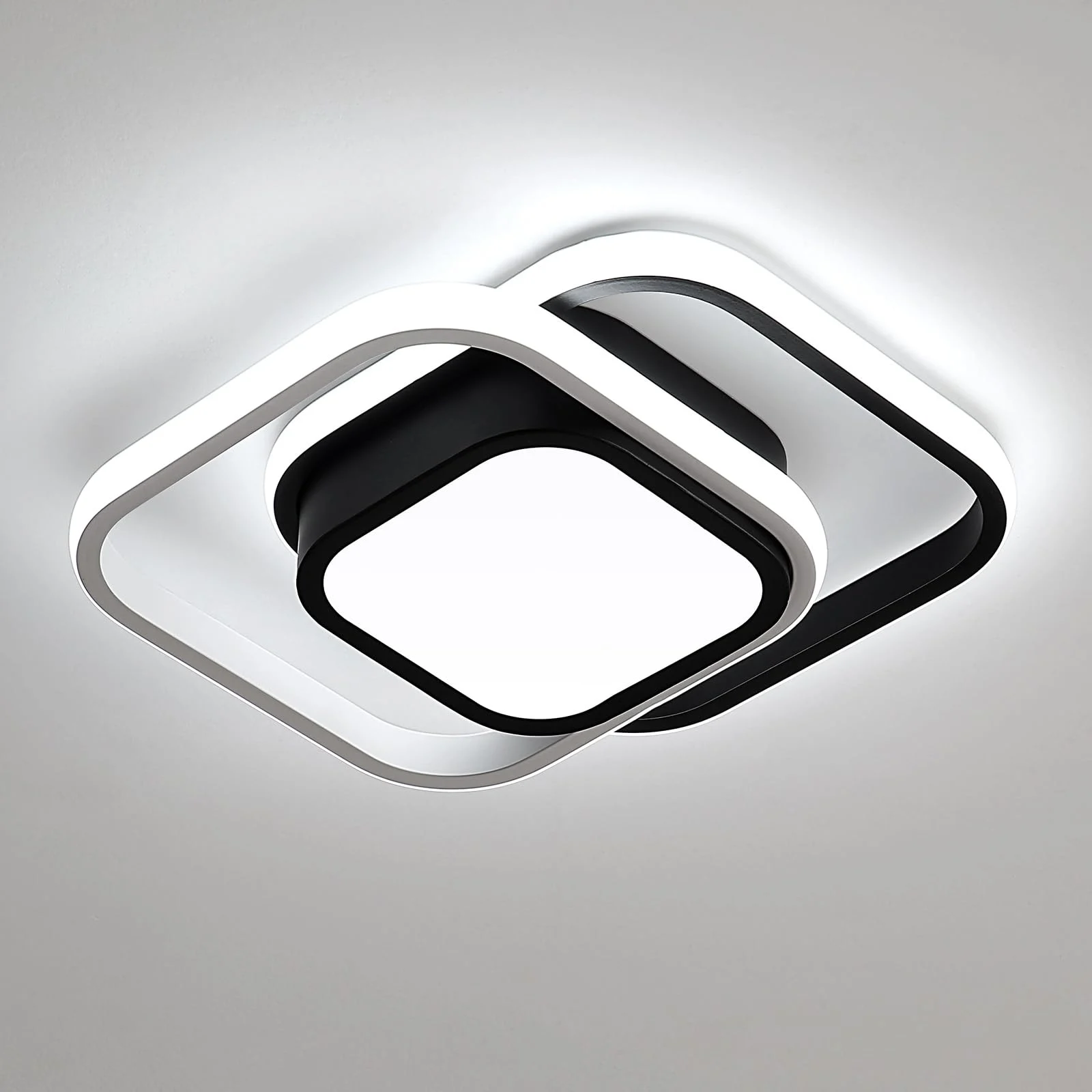 Emolia - Luz de Techo Cuadrada LED de Acrílico para Sala de Estar - Iluminación Moderna y Eficiente