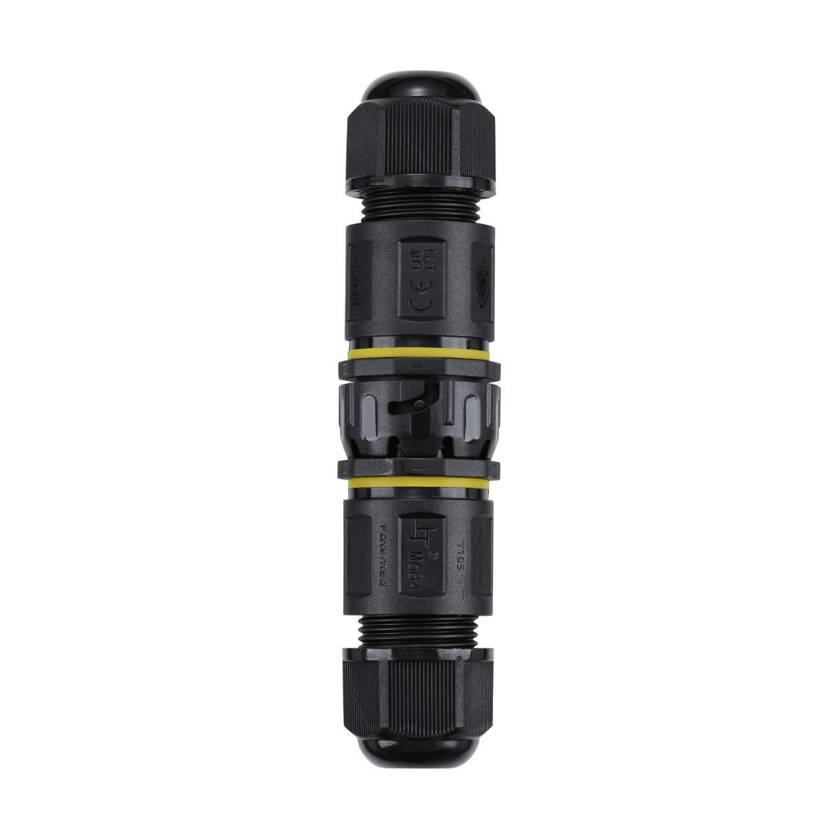 Conector impermeable - 6P - Macho y hembra - IP68 - 0,5-2,5mm² - 24A - T105
