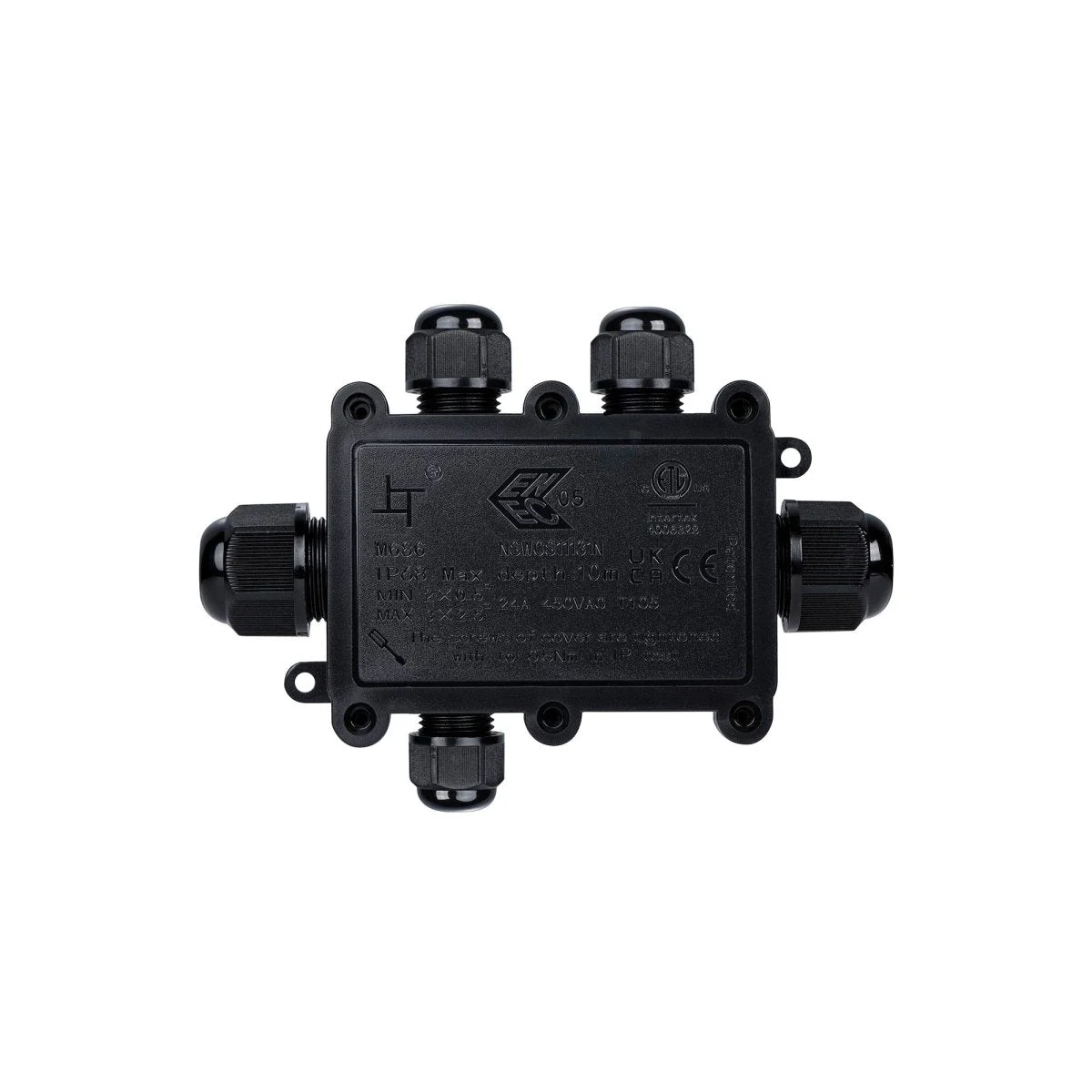 Caja de conexión impermeable M20 - 5P - IP68 - 0.5-2.5mm² - 24A - T105