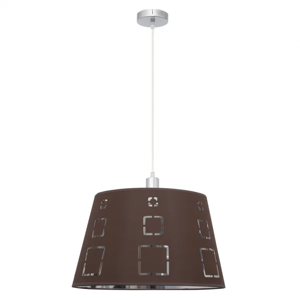 Lámpara Colgante Marrón   Metal / Textil 1xE27