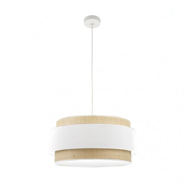 Lámpara Colgante Natural/Blanco Blanco Natural/Blanco  3xE27
