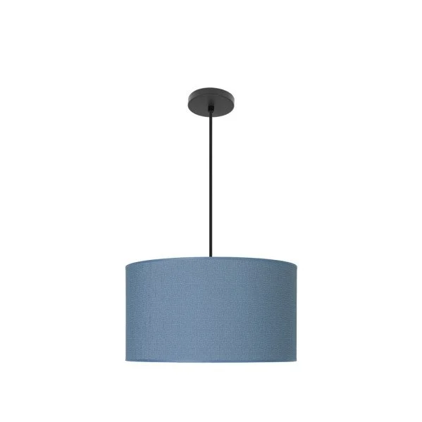Lámpara Colgante Negro/Azul Negro Azul Metal / Textil 2xE27