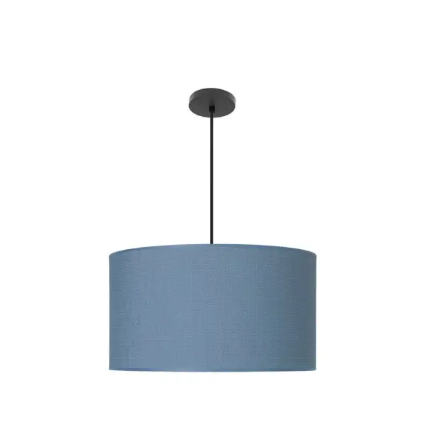 Lámpara Colgante Negro/Azul Negro Azul Metal / Textil 3xE27