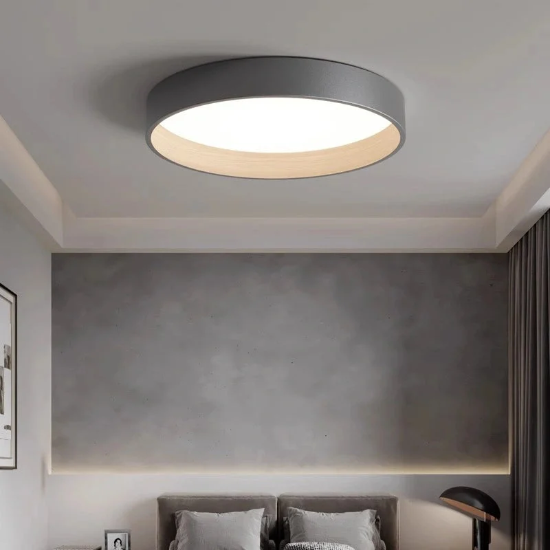 Plafon circular led moderno regulable luz suave para dormitorio