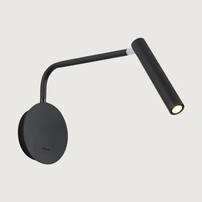 Nova: Foco Nórdico Ajustable de Metal/Acrílico – Negro & Blanco