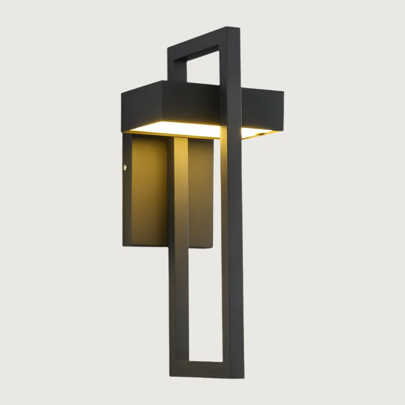 Exterluz – Lámpara de Pared Exterior Negro Moderna con LED Eficiente IP65