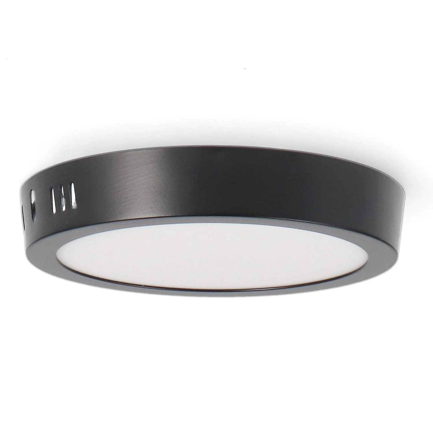 Plafón de Superficie Negro Circular 12W CCT