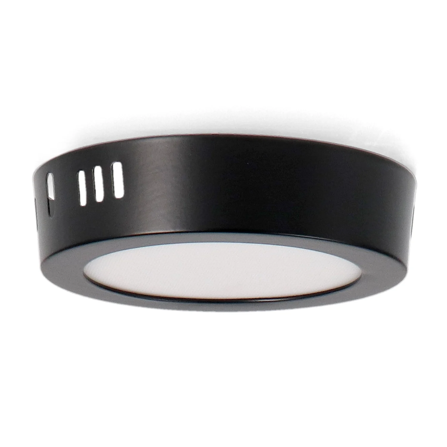 Plafón de Superficie Negro Circular 6W CCT