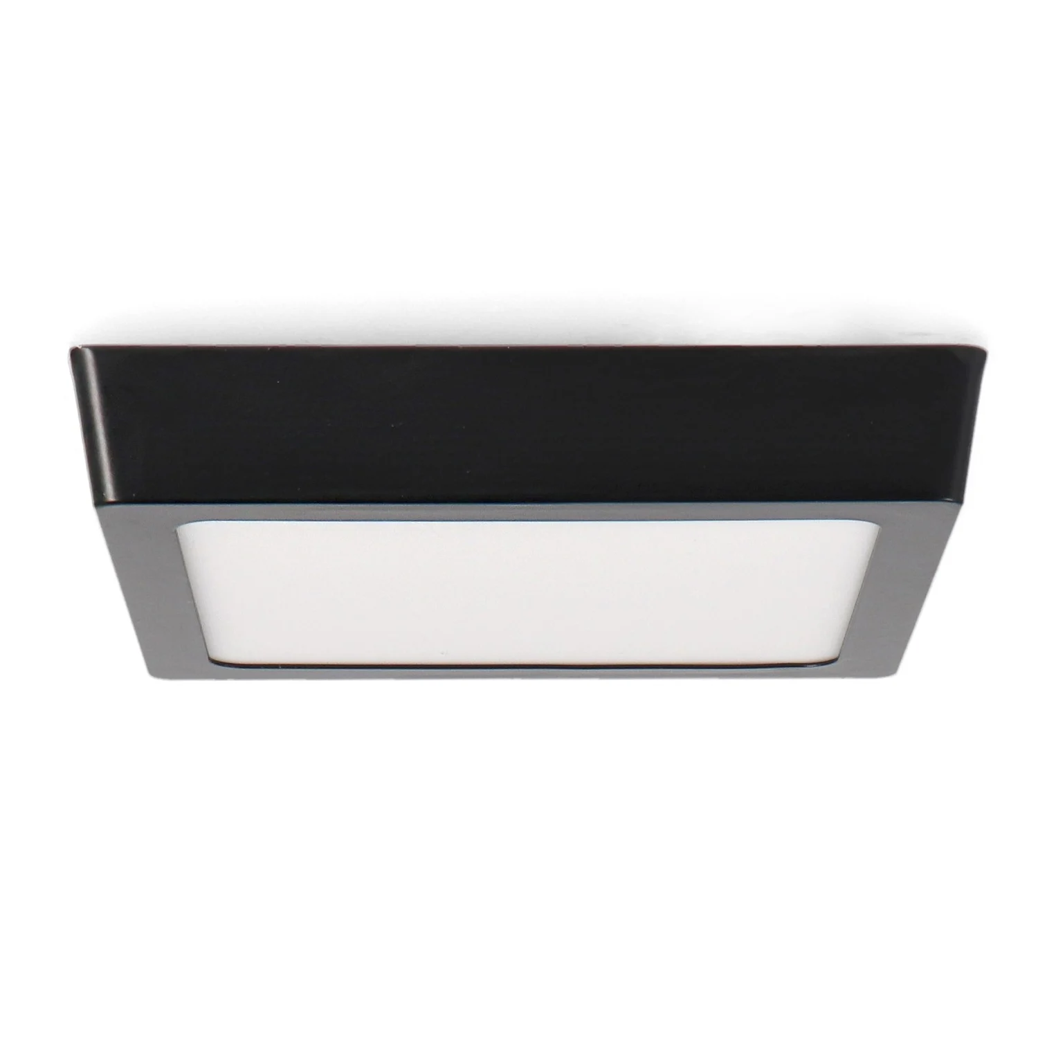 Plafón de Superficie Negro Cuadrado 12W CCT