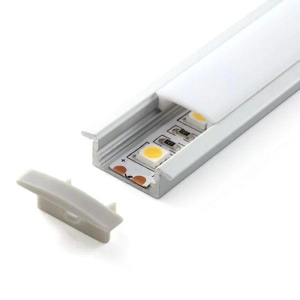 Perfil de Aluminio para Empotrar con alas 12V/24V 2 metros