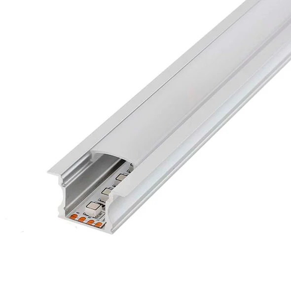 Perfil de Aluminio High para Empotrar con Alas 12V/24V 2 Metros