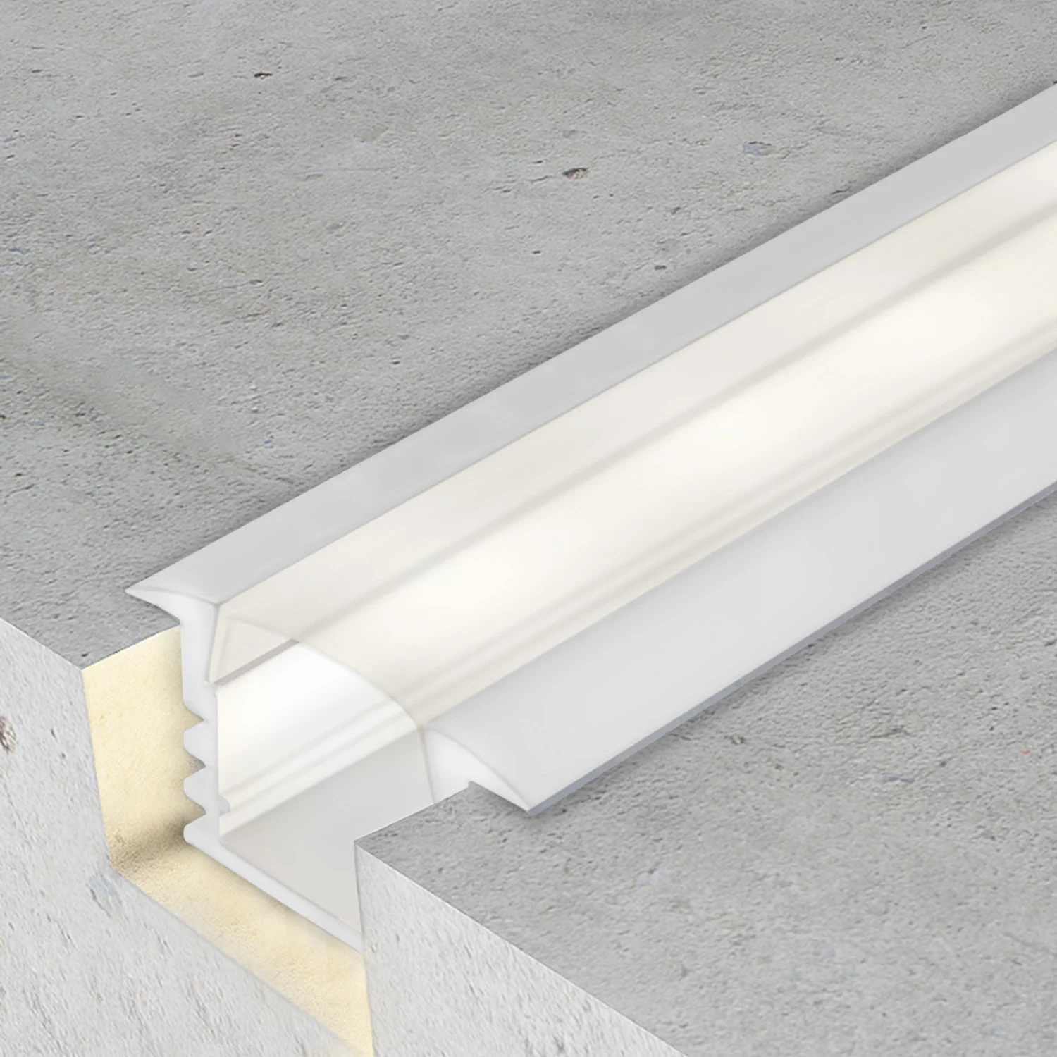 Perfil de Aluminio Pladur Lacado Blanco – 2 Metros
