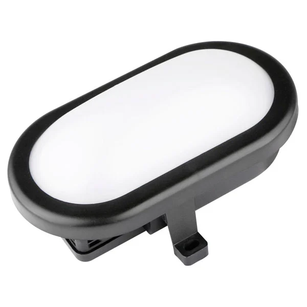Plafón LED Luxtar Oval Black 10W IP54