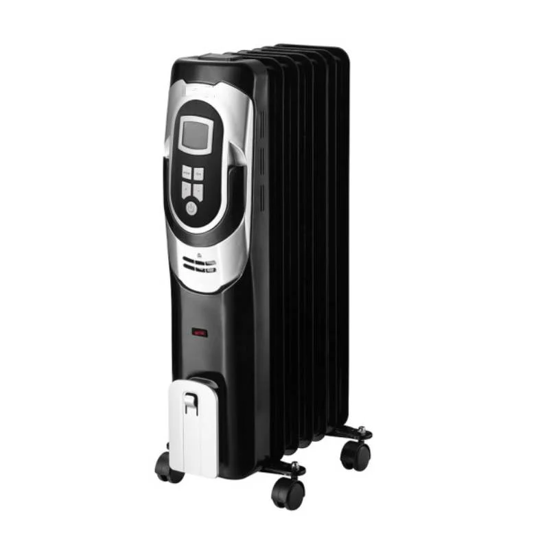 Radiador de Aceite 7 Elementos Negro/Niquel 1500W