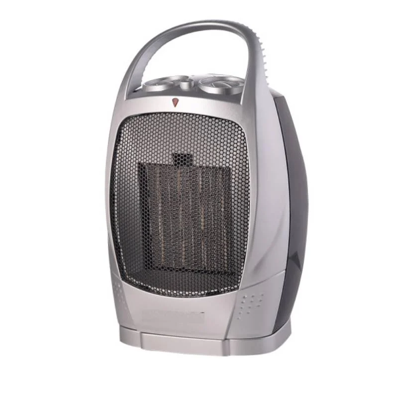 Calefactor Cerámico Negro/Plata Oscilante 1500W