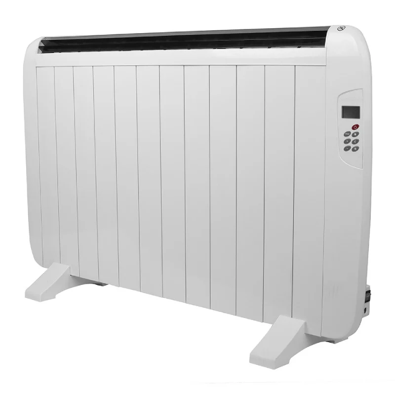 Emisor Térmico Blanco LCD Temporizador 1500W con Mando a Distancia