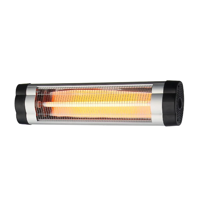 Calefactor Exterior Negro/Cromo con Infrarrojo 1500W