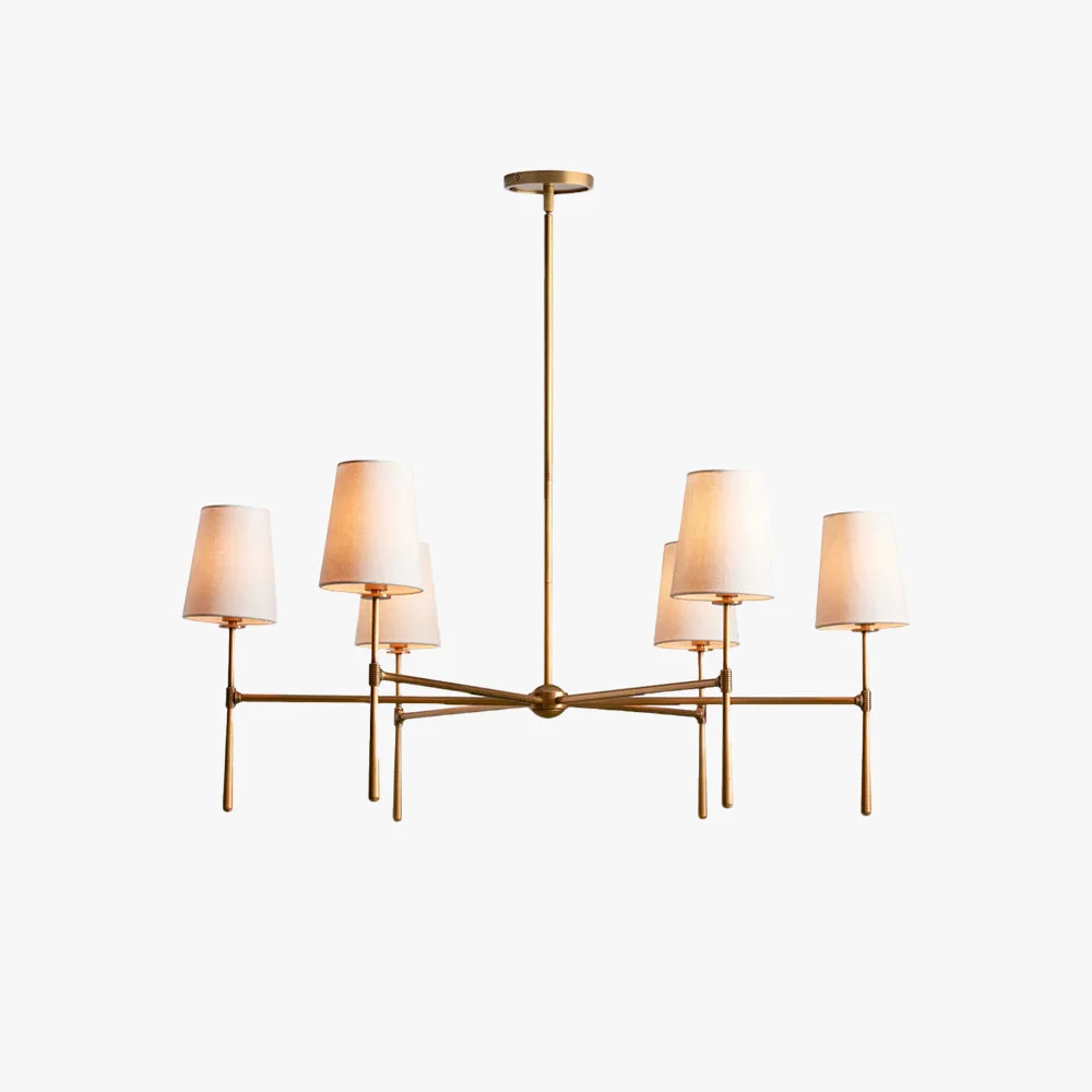 Silva Lámpara de Araña de 4/6 Cabezas Estilo Mid-Century
