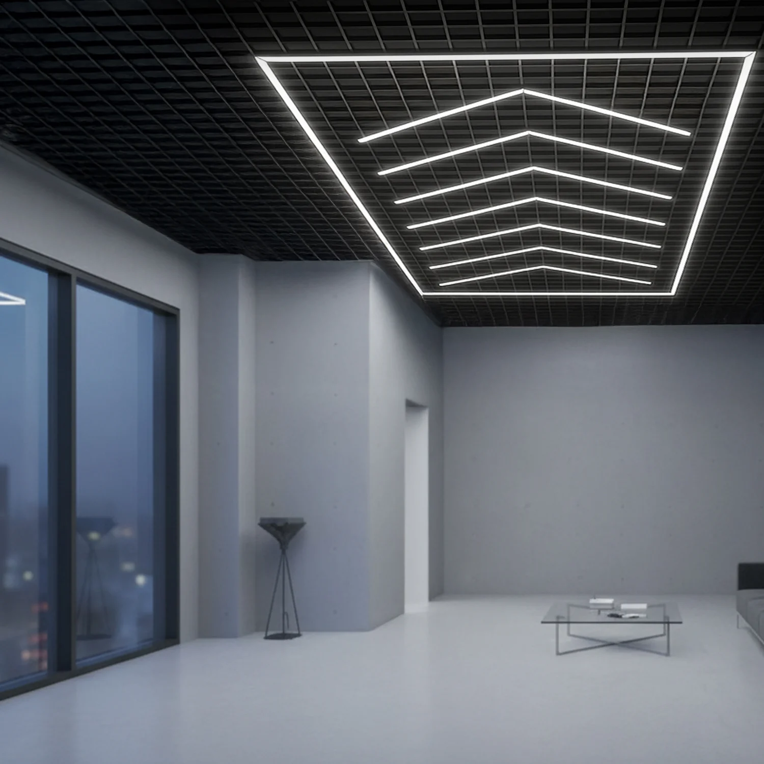 Regleta LED Hexagonal Angulo 384W IP30