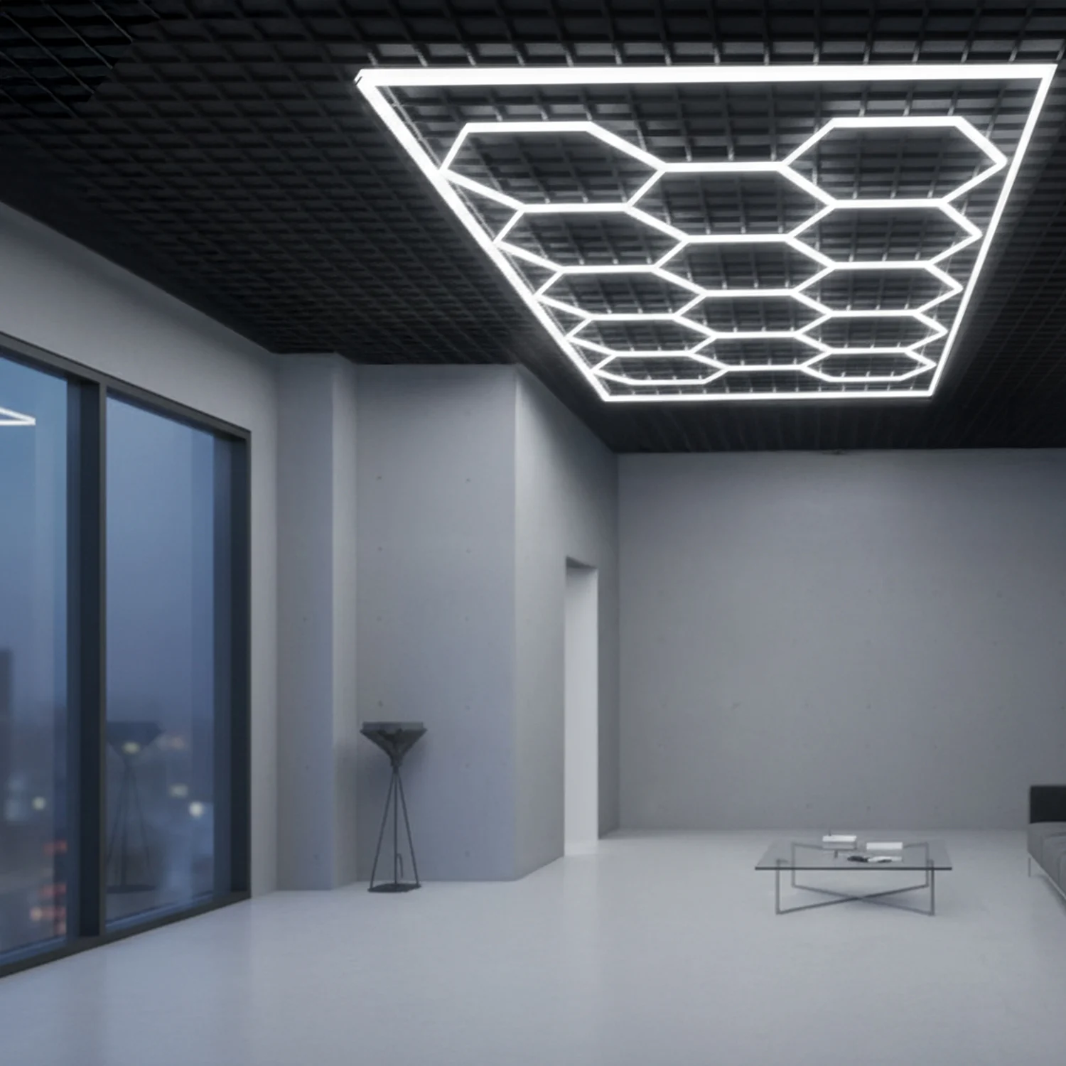Regleta LED Hexagonal Panel Abeja 600W IP30