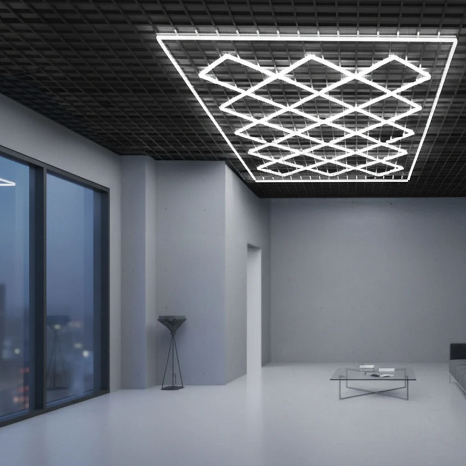 Regleta LED Hexagonal Rombo 680W IP30