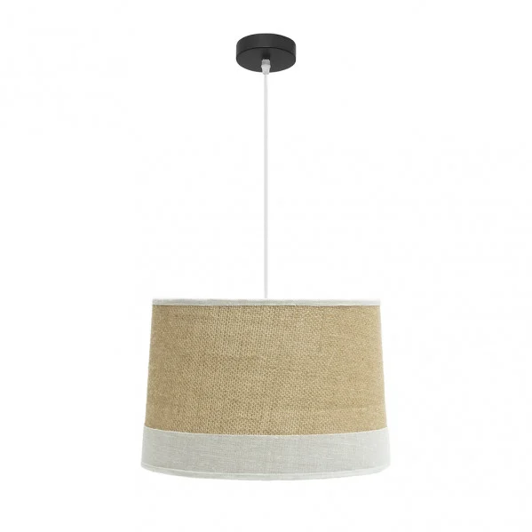 Lámpara Colgante Saco/Blanco Blanco/Negro Saco/Blanco Metal / Textil 1xE27