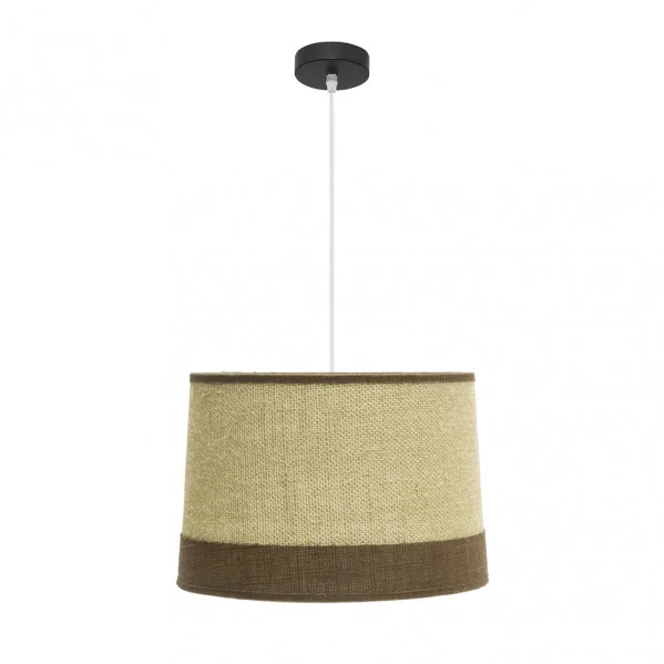 Lámpara Colgante Saco/Marrón Blanco/Negro Saco/Marrón Metal / Textil 1xE27
