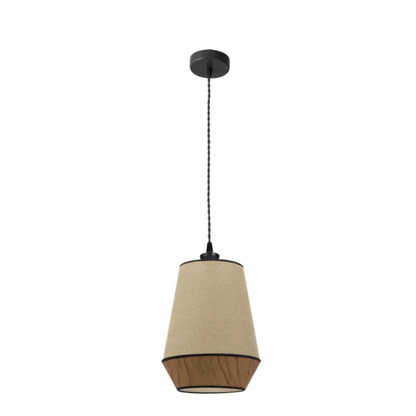 Lámpara Colgante Saco/Marrón Negro Saco/Marrón/Negro  1xE27