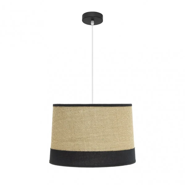 Lámpara Colgante Saco/Negro Blanco/Negro Saco/Negro Metal / Textil 1xE27