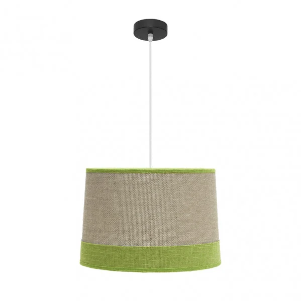 Lámpara Colgante Saco/Verde Blanco/Negro Saco/Verde Metal / Textil 1xE27