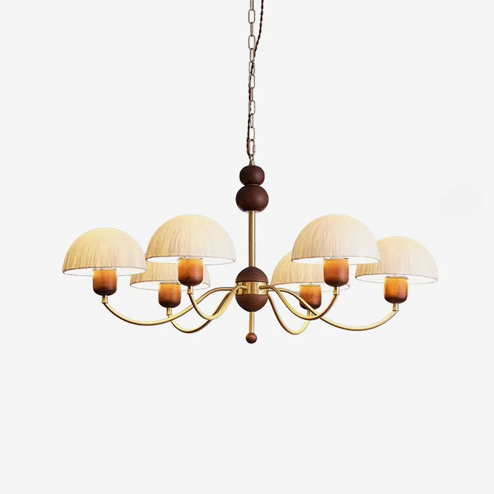 Elviana Kronleuchter Elegant Vintage Holz