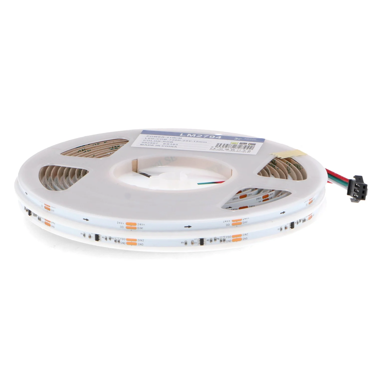 Tira de LED 24V DC Cob  720Led/m – 5Metros Digital RGB