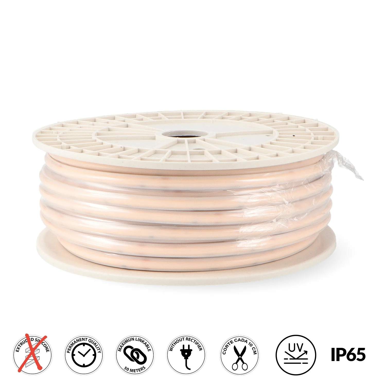 Tira de LED 500W 220VAC Cobpoint 10W/m IP65 (50 Metros)