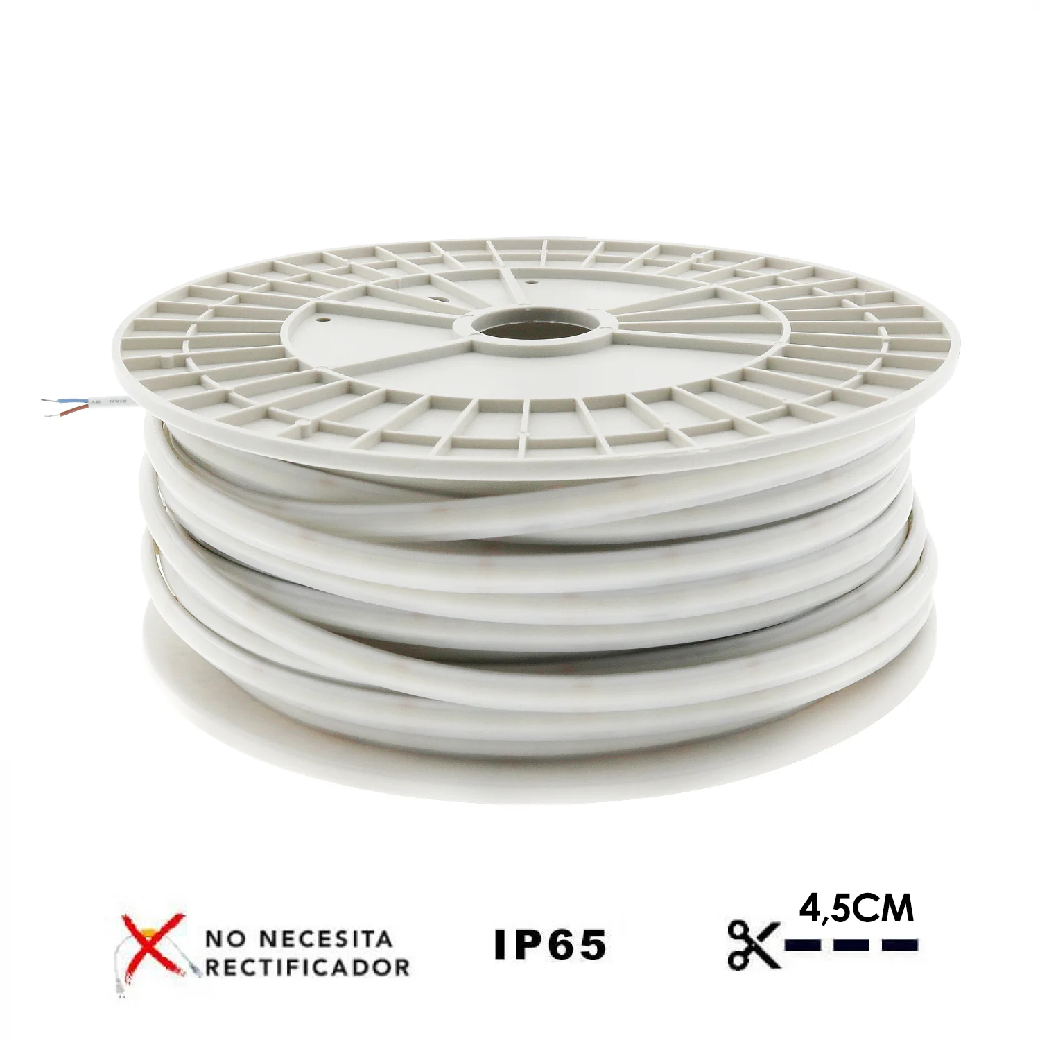 Tira de LED 750W 220VAC COB 15W/m IP65 (50 Metros)