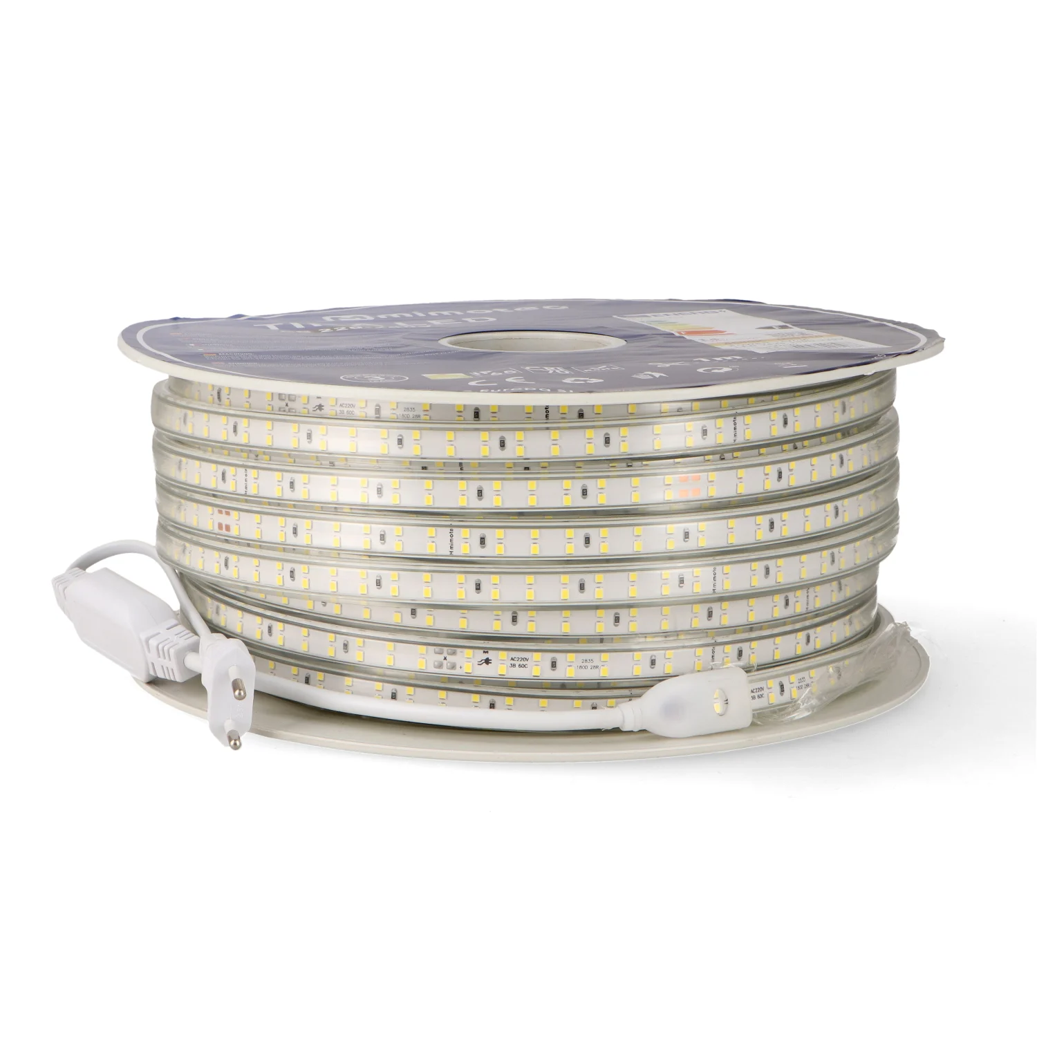 Tira de LED 220Vac Smd Max 14W/m- 50 Metros IP65