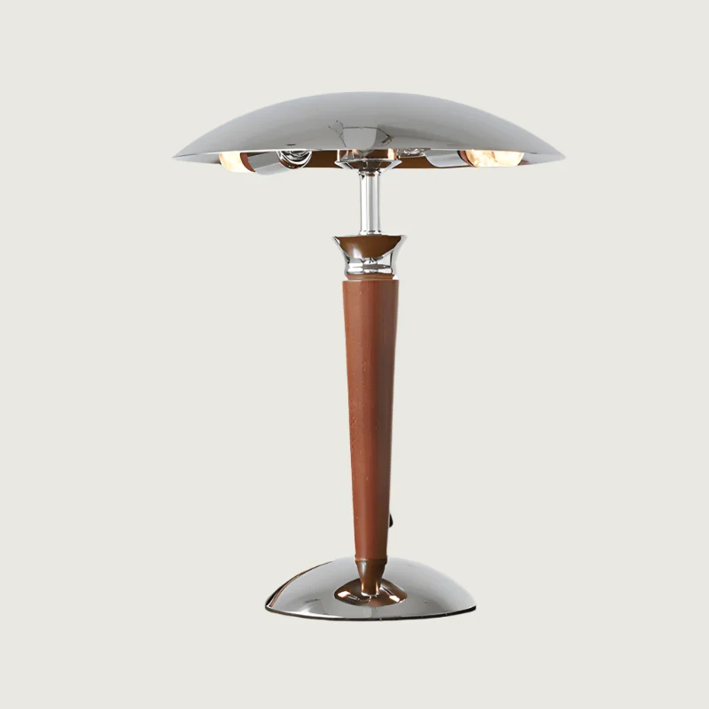 RetroLuz - Elegancia Vintage con Base Cromada