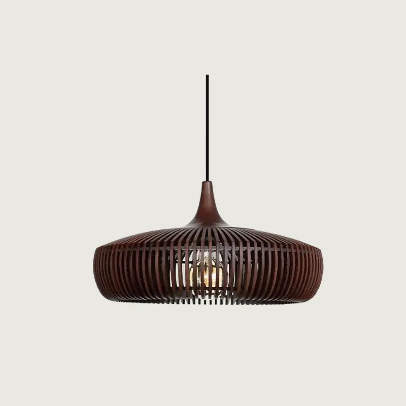 KaoriLuz - Lámpara Colgante de Madera con Estilo Japandi