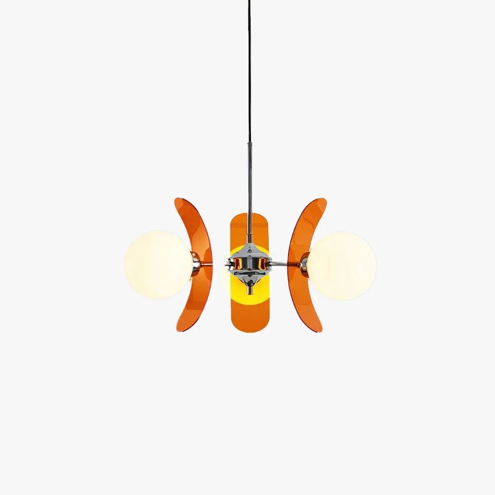 Aira Lámpara de Araña Marrón y Naranja