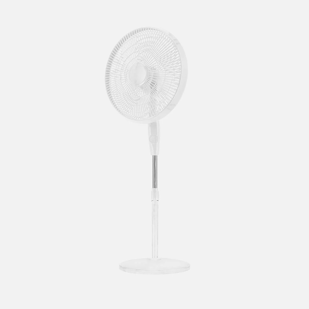 Ventilador de Pie Blanco   Metal / Policarbonato Motor AC